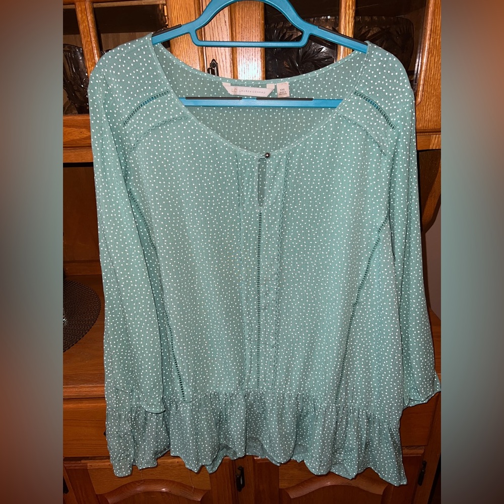 Loose peplum blouse